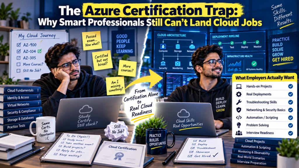 The Azure Certification Trap: Why Smart Professionals Still Can't Land Cloud Jobs