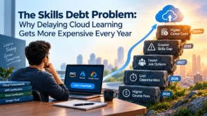 The Skills Debt Problem: Why Delaying Cloud Learning Gets More Expensive Every Year